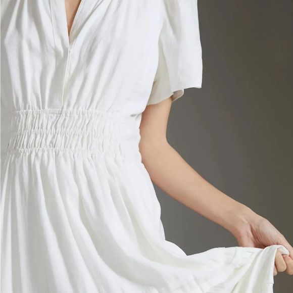 Anthropologie White Somerset Maxi Dress - Picture 8 of 10